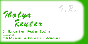 ibolya reuter business card